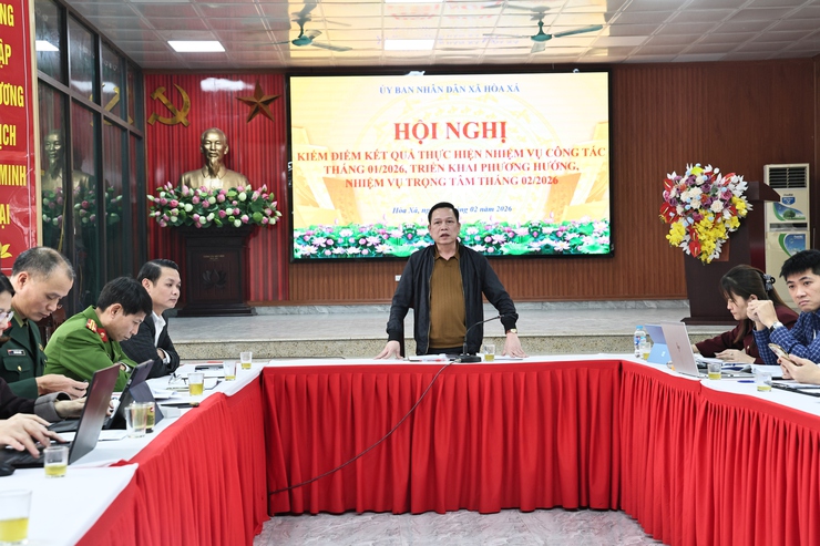 UBND XÃ HOÀ XÁ TRIỂN KHAI NHIỆM VỤ TRỌNG TÂM THÁNG 02/2026- Ảnh 1.