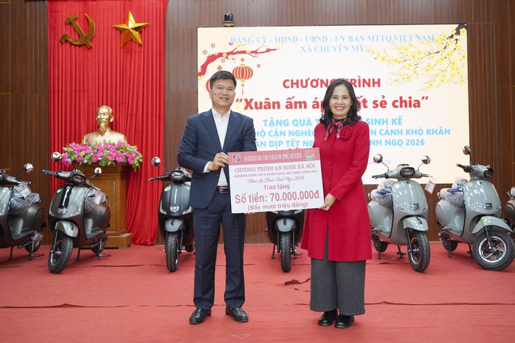 Chuyên Mỹ: ấm áp nghĩa tình chương trình "Xuân ấm áp - Tết sẻ chia" nhân dịp Tết Nguyên đán Bính Ngọ 2026- Ảnh 5.