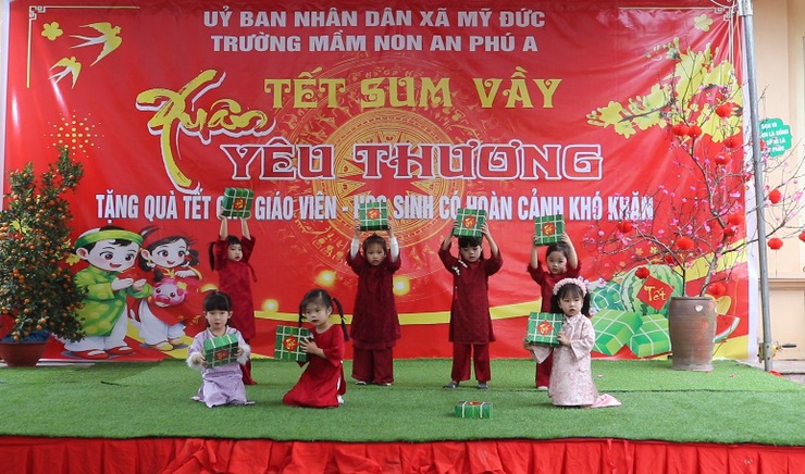 ẤM ÁP TẾT SUM VẦY – XUÂN YÊU THƯƠNG TẠI TRƯỜNG MẦM NON AN PHÚ A- Ảnh 1.