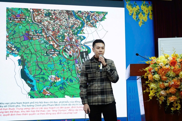 Hội nghị lấy ý kiến cộng đồng đối với Đồ án Quy hoạch chi tiết tỷ lệ 1/500 Khu đô thị thể thao Olympic (Phân khu A, B, C) tại xã Thường Tín.- Ảnh 4.