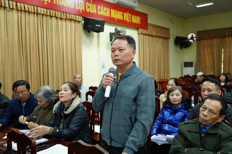 Hội nghị lấy ý kiến cộng đồng đối với Đồ án Quy hoạch chi tiết tỷ lệ 1/500 Khu đô thị thể thao Olympic (Phân khu A, B, C) tại xã Thường Tín.- Ảnh 3.