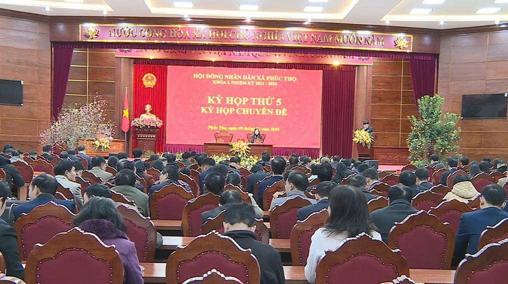 Kỳ họp thứ 5 HĐND xã Phúc Thọ khóa I, nhiệm kỳ 2021 – 2026- Ảnh 11.