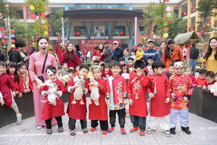 TẾT YÊU THƯƠNG – XUÂN HẠNH PHÚC TẠI TRƯỜNG MẦM NON ĐẠI MẠCH- Ảnh 9.