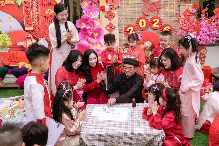 TẾT YÊU THƯƠNG – XUÂN HẠNH PHÚC TẠI TRƯỜNG MẦM NON ĐẠI MẠCH- Ảnh 7.