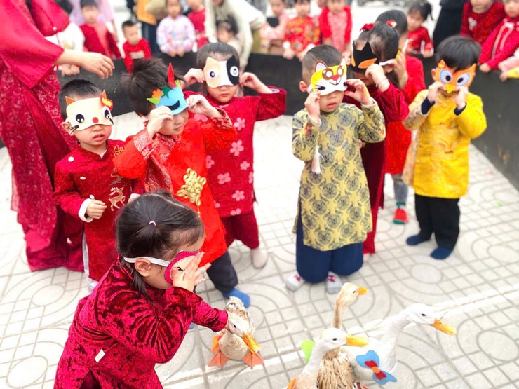 TẾT YÊU THƯƠNG – XUÂN HẠNH PHÚC TẠI TRƯỜNG MẦM NON ĐẠI MẠCH- Ảnh 5.