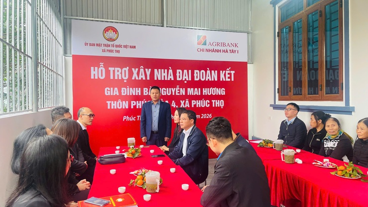 UBMTTQ Việt Nam xã Phúc Thọ phối hợp Agribank trao hỗ trợ xây dựng Nhà Đại đoàn kết tại thôn Phúc Hòa 4- Ảnh 8.