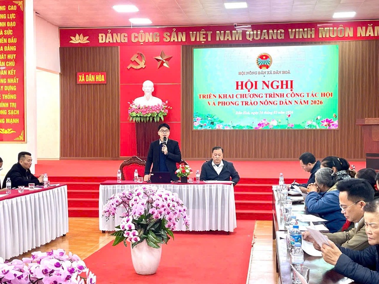 HỘI NÔNG DÂN XÃ DÂN HÒA TRIỂN KHAI CHƯƠNG TRÌNH CÔNG TÁC VÀ PHONG TRÀO NÔNG DÂN NĂM 2026- Ảnh 1.