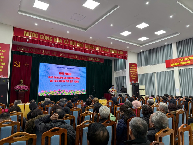 PHƯỜNG HỒNG HÀ TỔ CHỨC HỘI NGHỊ GIAO BAN CÔNG TÁC QUÝ I NĂM 2026 VỚI CÁC TỔ DÂN PHỐ- Ảnh 4.