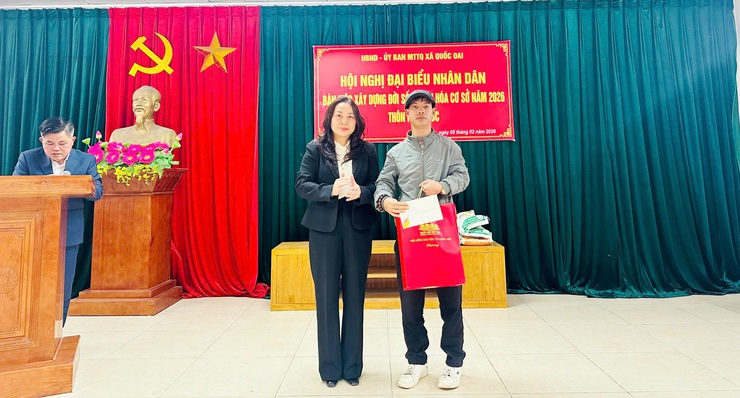 QUỐC OAI HOÀN THÀNH 100% HỘI NGHỊ ĐẠI BIỂU NHÂN DÂN ĐẦU NĂM 2026, LỒNG GHÉP HIỆU QUẢ HOẠT ĐỘNG CHĂM LO TẾT CHO NGƯỜI DÂN- Ảnh 10.