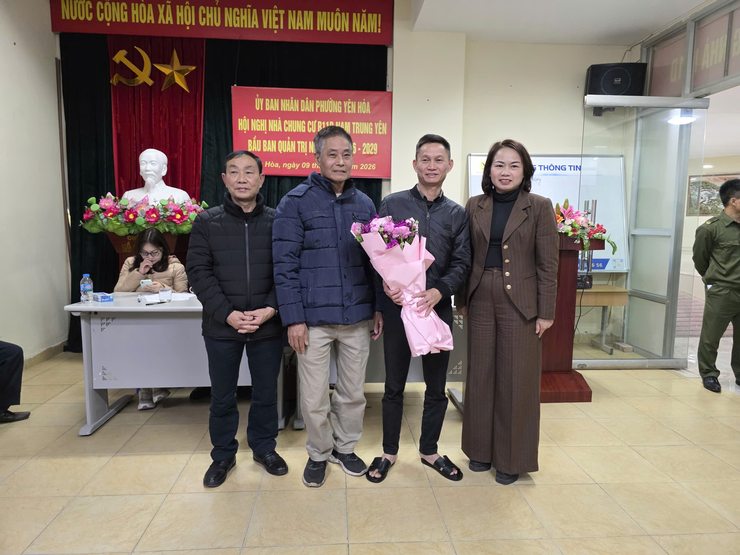 UBND phường Yên Hòa tổ chức thành công Hội nghị nhà chung cư bất thường bầu Ban quản trị nhà chung cư B11D Nam Trung Yên, nhiệm kỳ 2026 -2029- Ảnh 3.