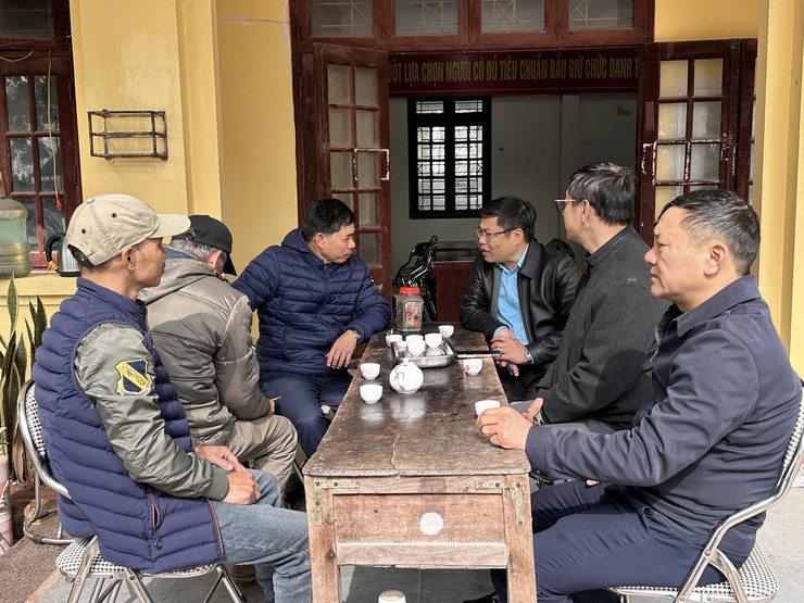 UBBC xã Đại Thanh kiểm tra công tác niêm yết danh sách cử tri tại 31 khu vực bỏ phiếu- Ảnh 9.