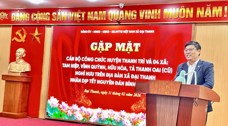 Xã Đại Thanh gặp mặt cán bộ hưu trí đầu Xuân 2026- Ảnh 2.