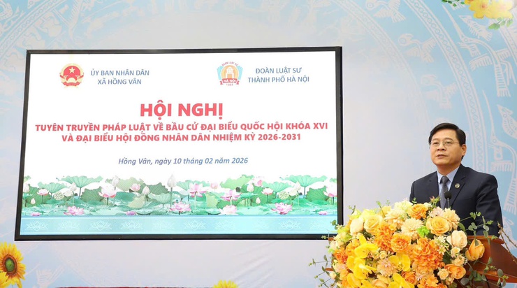 Hội nghị tuyên truyền, pháp luật về Luật Bầu cử và tập huấn nghiệp vụ công tác bầu cử đại biểu Quốc hội khóa XVI và đại biểu HĐND các cấp nhiệm kỳ 2026–2031- Ảnh 6.