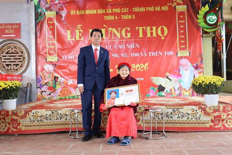 Thôn 4 và thôn 5 tổ chức Lễ mừng thọ các cụ cao tuổi Xuân Bính Ngọ 2026- Ảnh 4.