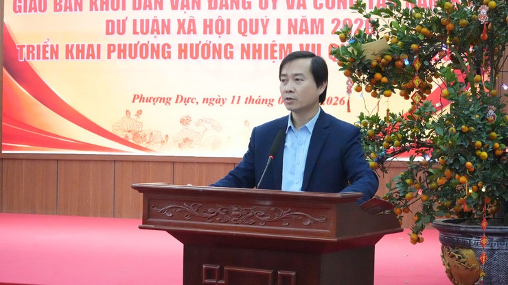ĐẢNG ỦY XÃ PHƯỢNG DỰC GIAO BAN CÔNG TÁC DÂN VẬN VÀ DƯ LUẬN XÃ HỘI QUÝ I NĂM 2026 - Ảnh 2.