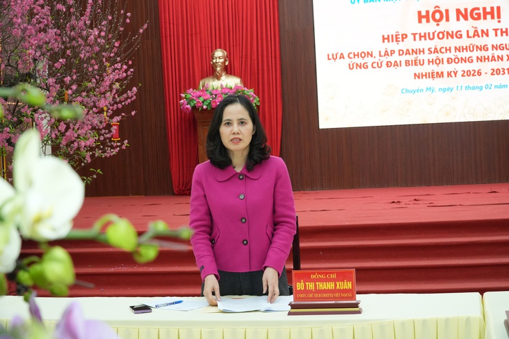 Hội nghị hiệp thương lần thứ ba lựa chọn người đủ tiêu chuẩn ứng cử đại biểu HĐND xã, nhiệm kỳ 2026 - 2031- Ảnh 1.