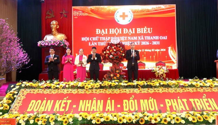 Đại hội đại biểu Hội Chữ thập đỏ xã Thanh Oai lần thứ I, nhiệm kỳ 2026–2031- Ảnh 4.