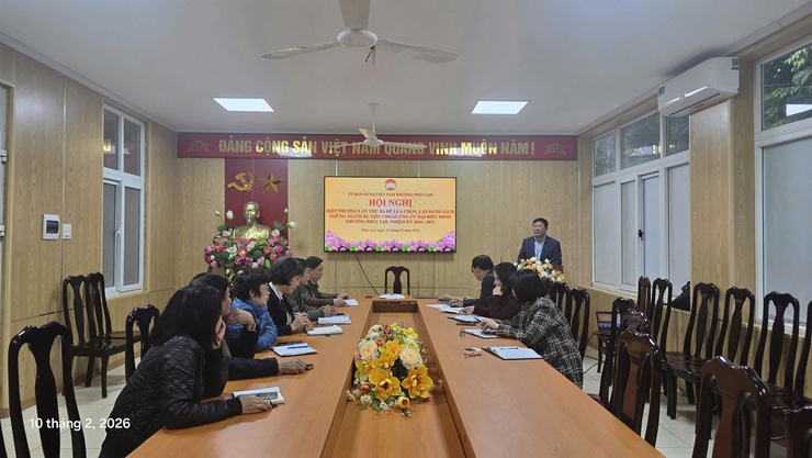 Phường Phúc Lợi tổ chức Hội nghị hiệp thương lần thứ ba lập danh sách người đủ tiêu chuẩn ứng cử đại biểu HĐND phường nhiệm kỳ 2026-2031- Ảnh 1.