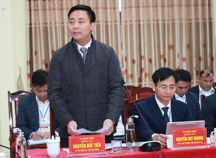 Bí thư Thành ủy Hà Nội Nguyễn Duy Ngọc: Phát triển xã Minh Châu ngày càng giàu đẹp, nhân dân ấm no, hạnh phúc- Ảnh 5.