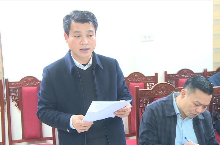 Ủy ban nhân dânxã tổ chức hội nghị họp các Tổ công tác xử lý “điểm nghẽn” để triển khai một số nhiệm vụ trọng tâm.- Ảnh 2.