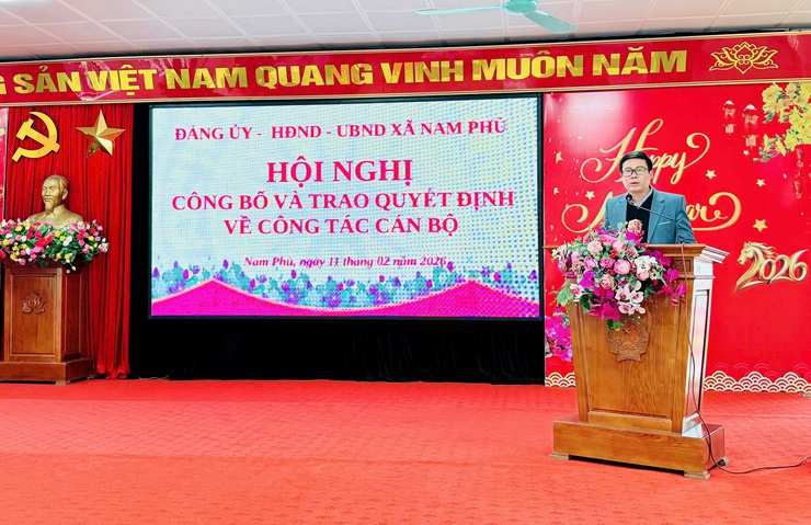 XÃ NAM PHÙ: KIỆN TOÀN ĐỘI NGŨ CÁN BỘ CHỦ CHỐT, ĐÁP ỨNG YÊU CẦU NHIỆM VỤ TRONG GIAI ĐOẠN MỚI- Ảnh 2.