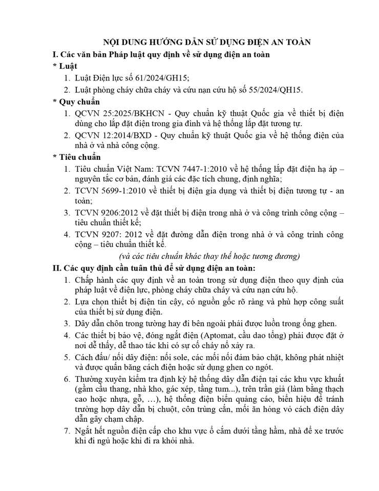 Tuyên truyền, khuyến cáo phòng chống cháy nổ trong sử dụng điện- Ảnh 1.
