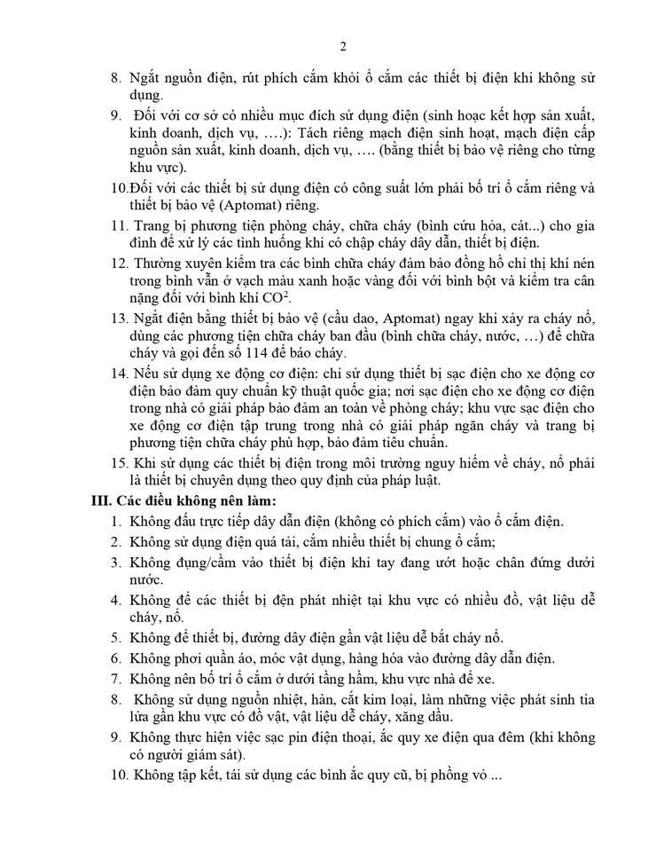 Tuyên truyền, khuyến cáo phòng chống cháy nổ trong sử dụng điện- Ảnh 2.