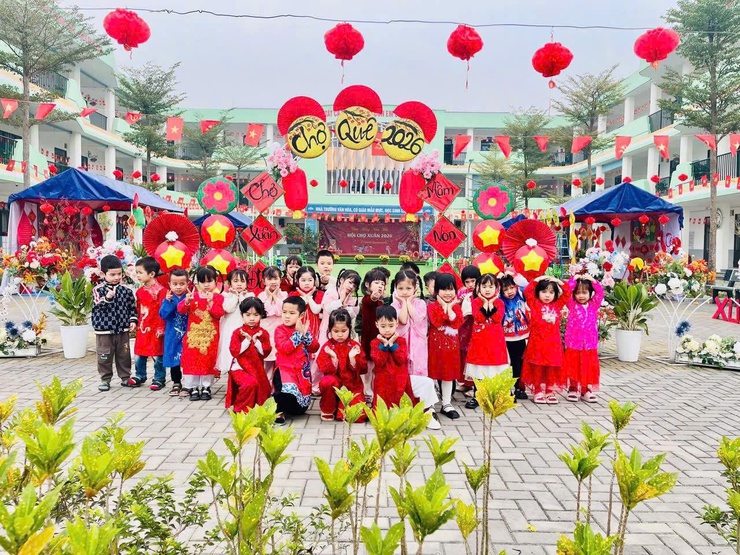 Xuân ấm áp - Tết sẻ chia tại trường mầm non Phú Kim- Ảnh 8.