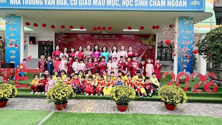 Xuân ấm áp - Tết sẻ chia tại trường mầm non Phú Kim- Ảnh 10.
