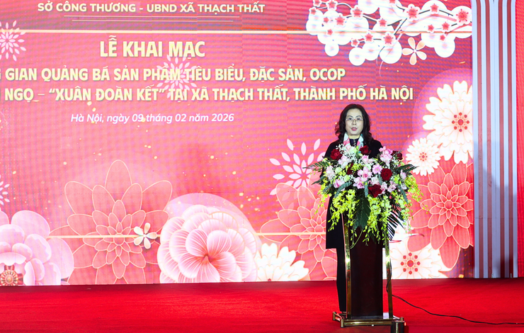 Thạch Thất khai mạc không gian quảng bá sản phẩm tiêu biểu, đặc sản, OCOP phục vụ Tết Bính Ngọ - “Xuân đoàn kết” 2026- Ảnh 3.