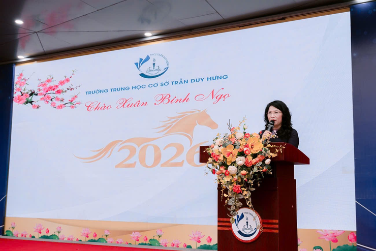 Trường THCS Trần Duy Hưng với chương trình "Lan tỏa sắc xuân - giữ gìn hồn Tết Việt"- Ảnh 2.