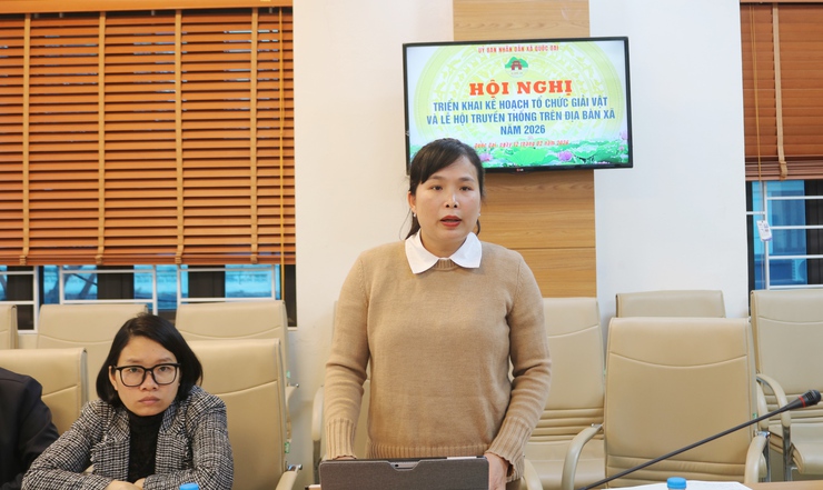 UBND xã Quốc Oai triển khai Kế hoạch tổ chức Giải vật mừng Đảng – mừng Xuân và tăng cường quản lý lễ hội năm 2026- Ảnh 3.