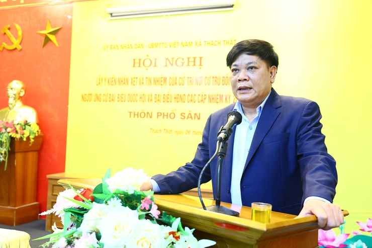 Thạch thất hoàn thành việc lấy ý kiến nhận xét, tín nhiệm của cử tri nơi cư trú đối với người ứng cử đại biểu HĐND các cấp nhiệm kỳ 2026 - 2031- Ảnh 1.