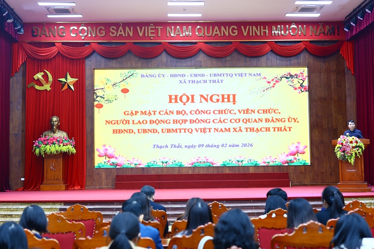 Thạch Thất gặp mặt Cán bộ Công chức, Viên chức, Người lao động nhân dịp tết Nguyên đán Bính Ngọ 2026- Ảnh 6.