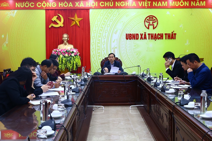 Thạch Thất họp triển khai rà soát, nâng cấp cơ sở vật chất giáo dục- Ảnh 1.