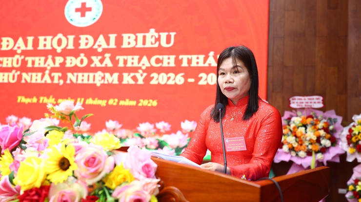 ĐẠI HỘI ĐẠI BIỂU HỘI CHỮ THẬP ĐỎ XÃ THẠCH THẤT LẦN THỨ I, NHIỆM KỲ 2026 – 2031- Ảnh 8.
