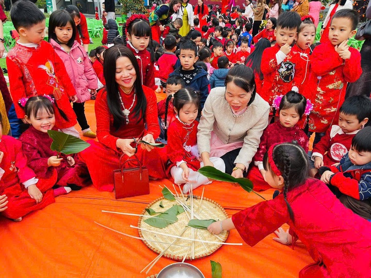 Xuân ấm áp - Tết sẻ chia tại trường mầm non Phú Kim- Ảnh 9.