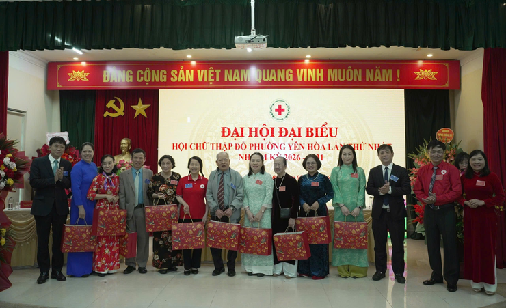 Hội Chữ thập đỏ phường Yên Hòa thành công Đại hội đại biểu lần thứ I, nhiệm kỳ 2026 - 2031- Ảnh 5.