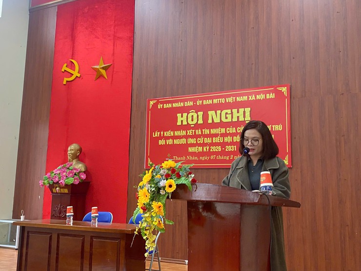 Xã Nội Bài hoàn thành việc lấy ý kiến, tín nhiệm cử tri 
đối với người ứng cử HĐND nhiệm kỳ 2026 - 2031
- Ảnh 4.