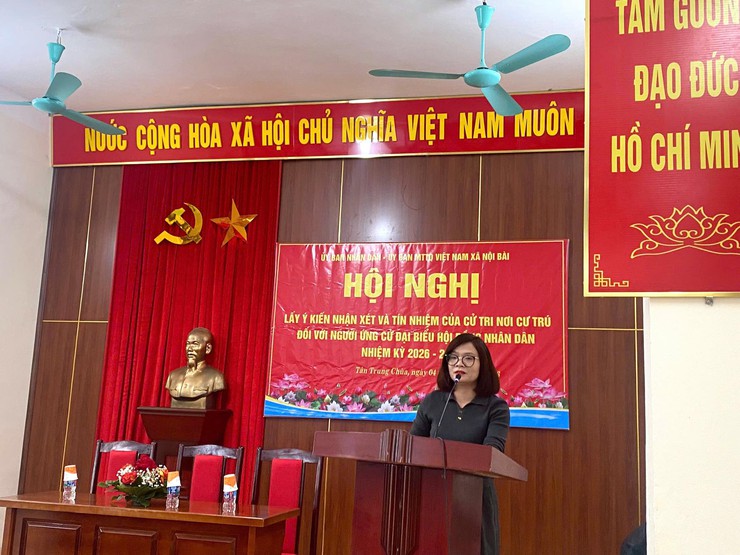 Xã Nội Bài hoàn thành việc lấy ý kiến, tín nhiệm cử tri 
đối với người ứng cử HĐND nhiệm kỳ 2026 - 2031
- Ảnh 5.