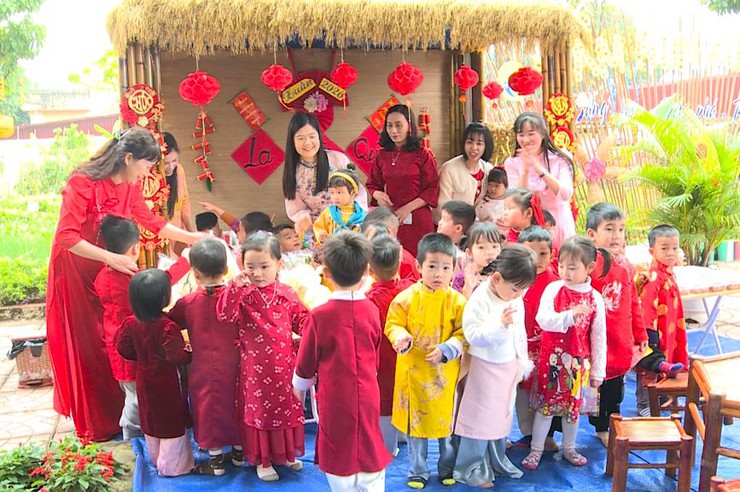 Xuân 2026: Cô trò trường Mầm non Xuân Phú vui "Tết sum vầy – Lan tỏa Văn hóa đọc"- Ảnh 4.