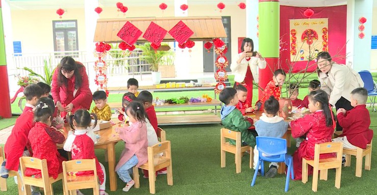 Xuân 2026: Cô trò trường Mầm non Xuân Phú vui "Tết sum vầy – Lan tỏa Văn hóa đọc"- Ảnh 9.