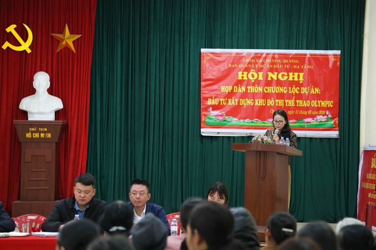 Xã Chương Dương thông báo chủ trương thu hồi đất thực hiện dự án khu đô thị thể thao Olympic trên địa bàn xã tại thôn Chương Lộc và Kỳ Dương- Ảnh 2.