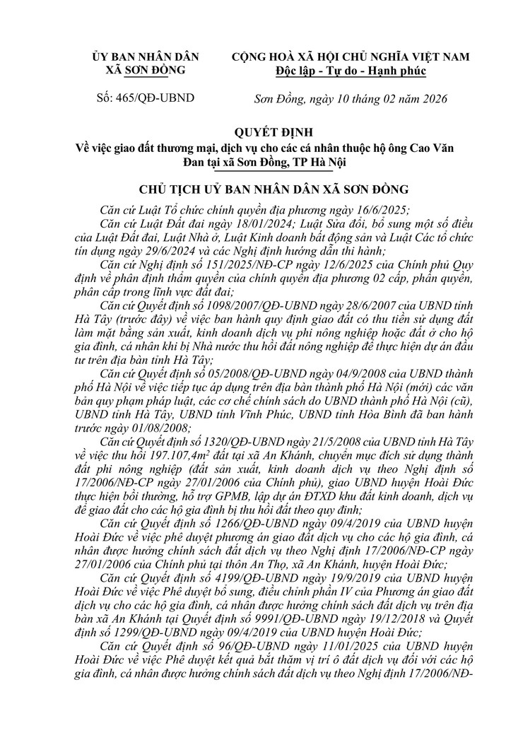 Thông báo về lĩnh vực đất đai- Ảnh 76.