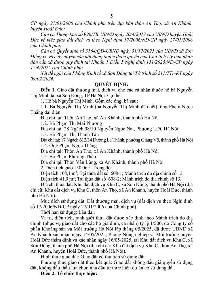 Thông báo về lĩnh vực đất đai- Ảnh 110.