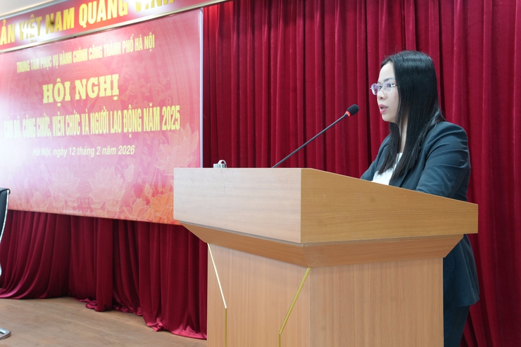 Trung tâm Phục vụ hành chính công Thành phố tổ chức Hội nghị cán bộ, công chức, viên chức và người lao động năm 2026- Ảnh 3.