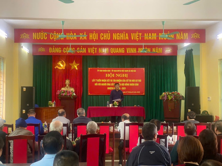 Xã Nội Bài hoàn thành việc lấy ý kiến, tín nhiệm cử tri 
đối với người ứng cử HĐND nhiệm kỳ 2026 - 2031
- Ảnh 6.