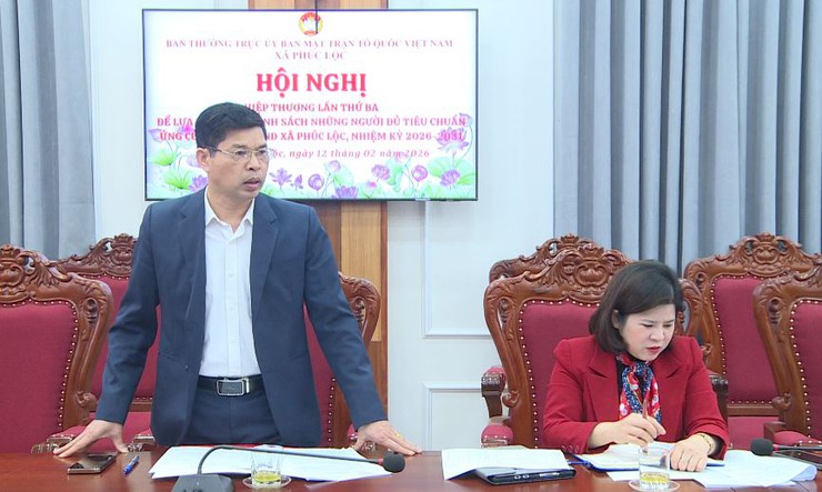 Hội nghị hiệp thương lần thứ Ba để lựa chọn danh sách những người đủ tiêu chuẩn ứng cử đại biểu HĐND xã Phúc Lộc, nhiệm kỳ 2026 - 2031- Ảnh 5.