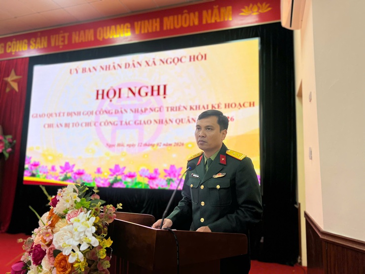 Hội nghị giao quyết định gọi công dân nhập ngũ và thực hiện nghĩa vụ tham gia Công an nhân dân năm 2026 – Thể hiện trách nhiệm chính trị và truyền thống yêu nước- Ảnh 7.