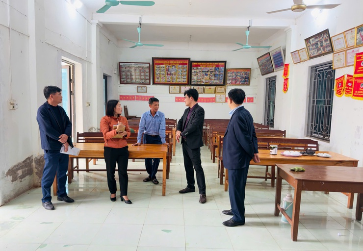 Xã Hương Sơn: Kiểm tra một số Điểm bầu cử trên địa bàn xã - Ảnh 3.